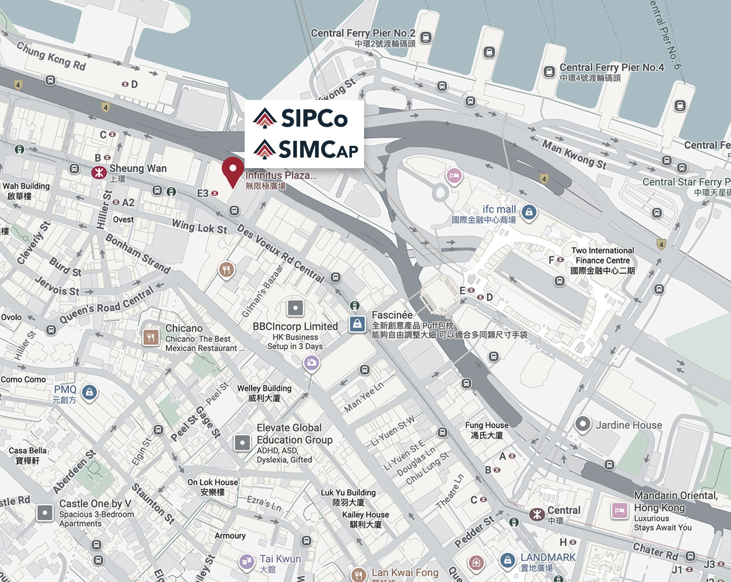 SIPCo map